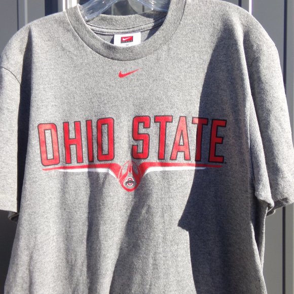 Nike Gray Ohio State Graphic Design Short Sleeve Tee- Size M - Picture 3 of 5